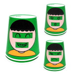 희로애락 종이컵 속감정 표현(평면활동) 초등 미술 재료 종이컵 놀이 만들기 : 제유엠