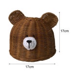 INS 곰 모양 램프 그늘 등나무 전등 갓 덮개 방진 천장 빛 KIDS 방 장식 ABAJUR : 필승조명