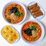 77마켓 매운 얼큰칼국수 공주칼국수 밀키트 캠핑 해장 맛집 2인분 : 77마켓