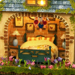 DIY 미니어처 하우스 만들기 대형 숲속탐험가의 쉼터 한글설명서 : 옥탑방어른이