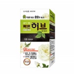 내가 그린 빠른 허브 헤어칼라 남여공동 새치커버 셀프 염색약 10분완성 자연스런흑색 : 해피몰샵