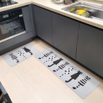 설렘하우스 소프트 검정고양이 빨아쓰는 규조토발매트 욕실발매트 주방매트 : 설렘하우스