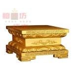 관음보살 불상 비수 받침대 사각형 불교테이블 장식대 금색 직사각형 10호 : 지구만능템