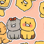 10P세트 귀여운 춘식이 캐릭터 리무버블 빅 데코 스티커 노트북 태블릿 캐리어 꾸미기 : 트윙클 마켓