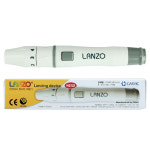 Lanzo 란조 채혈기+침 100+솜 100매 (5단계 깊이조절) 채혈기 사혈기 일반 고급 : MS메디칼