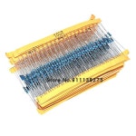 100pcs 1/4W 1R ~ 10M 1% 금속 필름 저항기 100R 220R 1K 1.5K 2.2K 4.7K 2K2 4K7 옴 : 송하유통57