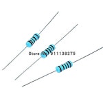50pcs 1/2W 금속 필름 저항 1R ~ 4.7M 100R 220R 330R 1K 1.5K 2.2K 3.3K 4.7K 2K2 3K3 2.2M 옴 : 송하유통57