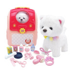 아기 강아지 포포 움직이는 동물 인형 꾸미기 용품 가방 포함 어린이 장난감 : 은쓰상점