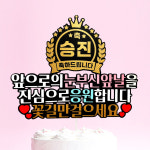 승진토퍼 진급 취업 선물 입사 축하 케이크 토퍼 : 오늘특별한날