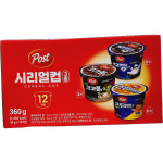 동서 포스트 시리얼컵 3종세트 30g x 12입 / 콘푸라이트6개 + 코코볼3개 + 오레오오즈3개 : 로씨네 슈퍼마트