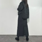 [자체제작] 2온스 패딩 밴딩 뒷트임 롱스커트 S,M,L : HARUYREㅣ하루이레