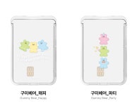 맥세이프 투명 카드지갑 3장 아이폰 갤럭시 카드케이스 슬롯 포켓 홀더 구미베어 : 미녀의자전거