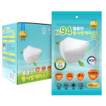 웰클린 KF94 황사 차단 방역 마스크 귀편한 새부리형 성인 화이트 대형 50매 : 대상메디칼