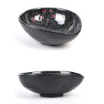 매화꽃 멜라민 가정용 업소용 한정식 찬기 반찬그릇 대접 1P 1호 : 레드304