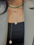 멀티 담수 랩 진주목걸이 Multi Neckalce : 씨유인블룸