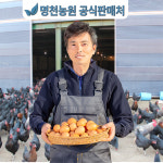 명천농원 유정란 난각번호 1번 계란 유기농 대란 특란 왕란 초란 자연방사 : 씨투제이크루