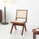 마켓비 소로홈 원목의자 BDC38 라탄 라운지 카페 1인용 체어 : 마켓비엔티