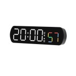 탁상용 전자시계 초단위 사무실 컬러 LED 거실 초시계 USB 침실 : 아모닉스마켓