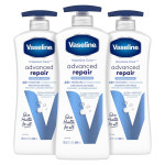 Care Unscented Advanced Repair Body Lotion 바세린 인텐시브케어 무향 어드밴스드 리페어 바디 로션 600ml 3통 : 와이제이써클