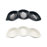 국산 그린메라민 매트 타원3칸종지 G-0518 업소용 종지 소스 초장 그릇 g0518 : 온라인키친