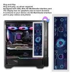 8.8인치 컴퓨터 온도 모니터 HD IPS 1920x480 PC 온도 디스플레이 미니 HDMI USB 보조 화면 PC CPU GPU RAM FPS HDD 데이터 모니터 흰색... 