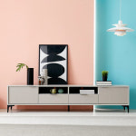 감각디자인 거실tv장식장 2단 오픈형 낮은거실장 신혼부부거실장2100 : 요즘가구