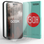 6D 올클리어 투명 강화유리 액정보호필름 아이폰15 프로, 3매입 : 고퀵