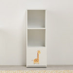 화이트컬러 4칸 도어형책장 아이방 낮은책장 공간활용 가로책장800 : 요즘가구