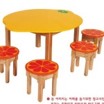달빛M 오렌지 책상 어린이집교구장 유치원생책상 어린이집교구 유치원테이블 : 풀꽃상회