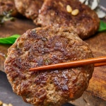 화순 재래 토종 흑돼지 수제 떡갈비 200g(100gx2개) 친환경/무항생제(냉동) : 구암청솔농장