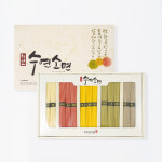 [하이파머스] 충주 사과국수 수연소면 오색국수 선물세트 1500g / 결혼 돌 답례품 : 하이파머스