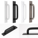 문손잡이 판 스텐 미닫이 슬라이딩도어 샷시 중문 튼튼 판손잡이 : 철물대장