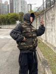 카모 패딩 조끼 2C : 지크로