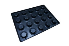 정우공업 미니머핀팬 20구(410 X 310) 뿌지20구 스메그 사용가능 위즈웰 gl-42 : 빵빵콩콩