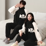 커플 수면잠옷 남성 여성 홈웨어 신혼부부 잠옷 가을 세트 겨울 H9705 여성M+남성L : 건강한살림꾼