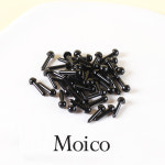 대량 벌크팩 3.0mm 블랙 모루인형 눈 인형눈 키링 만들기 펠트 공예 부자재 소품 눈알 : 모이코