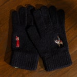 조선크리스마스 자수 장갑 | 네이비 (Joseon Christmas Gloves, Navy) : 이감각