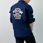 키스톤 네이비 컬러 셔츠 : 비베호디에.studio