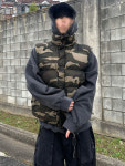 카모 패딩 조끼 2C : 지크로
