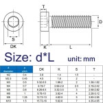 인치볼트 M3 로우 20 나사 스테인리스 캡 얇고 M4 M2 소켓 304 M8 M10 6mm M5 x5pcs : 비비마이라이프