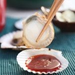 대왕 참가리비 1kg 제철 왕 큰 캠핑 조개구이 비단 홍가리비 : 더꽃게