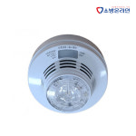 리더스테크 단독형 감지기 시각경보기내장형 음성멘트 시청각경보장치 : 소방온라인