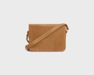 셀린느 틴 트리옹프백 - 스트라이프 스웨이드 카프스킨 토바코 188423GFE.18TB : 엘라런던