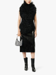 알렉산더맥퀸 여성 민소매 ALEXANDER MCQUEEN Shearling contrast-ribbed-texture gilet : 그린나래샵