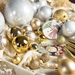 크리스마스DIY 크리스마스장식 풀세트 소품 장식 고급 장식볼 오너먼트 카페 꾸미기 1.5m 트리 45종 금/빨강 : 퍼스트칭하이