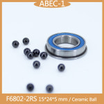 볼 F6802HC F6802RS 3NC 산업용 SI3N4 세라믹 15X24X5MM, F6 : 월드정보7