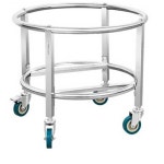 급식소 카트 국통 대차 참고 식당 이동식 받침대 수레 육수통 냉면 35cm : 모노플랜A3