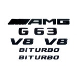 자동차 엠믈럼 벤츠 G바겐 레터링 데칼 V8 리어 바겐 브라부스 G63 4종세트(실버) : 주니안 마켓