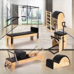 홈 필라테스 기구 캐딜락 대기구 센터 가정용 필라테스기구 모던 리포머(참나무) : 엔엠엔