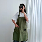 디팟카페 | 카페 바리스타 앞치마 짧은 방수 보육교사 공방 미술 플로리스트 주방 작업 숏 에이프 : 그랜드디팟